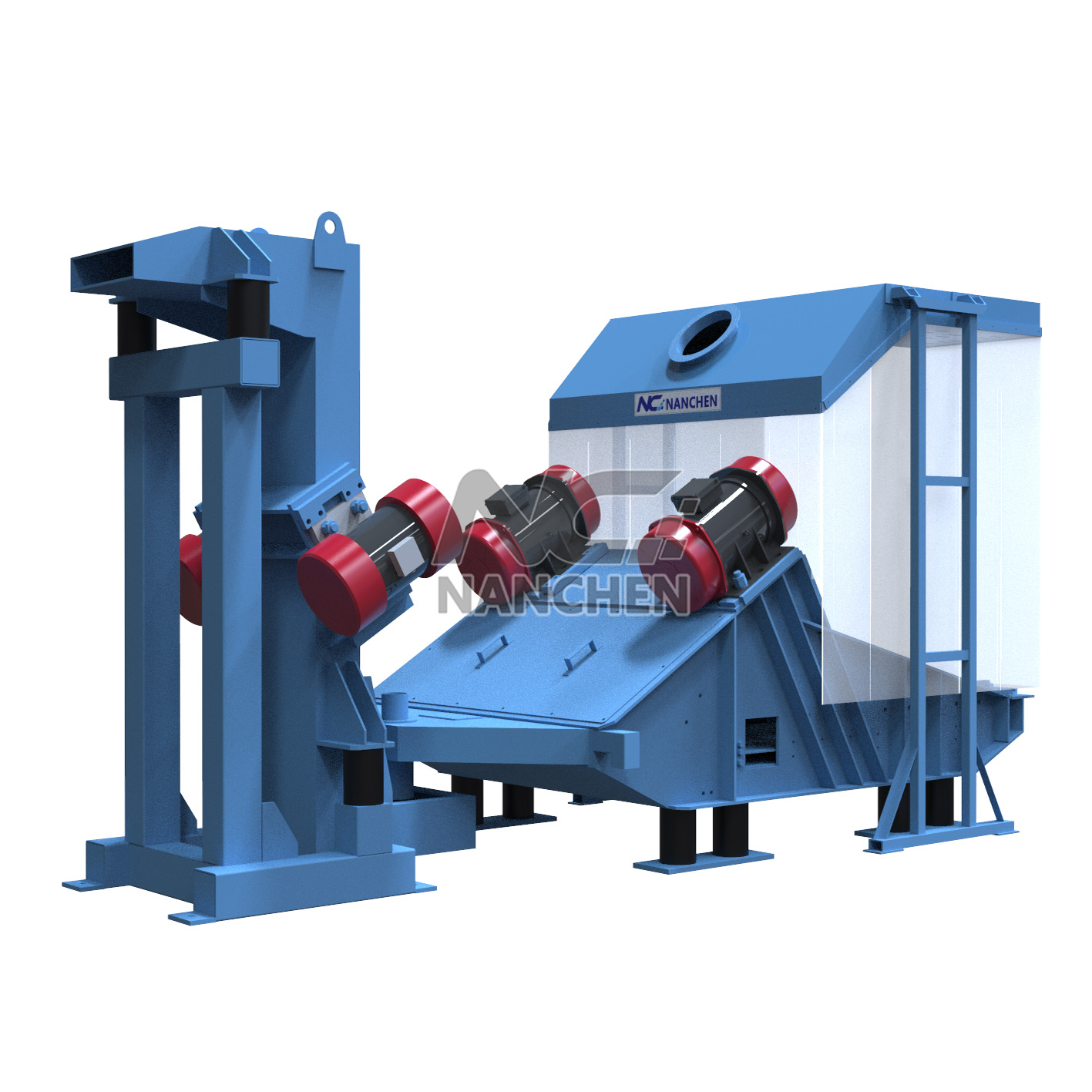 Resin sand vibration crushing and regeneration machine